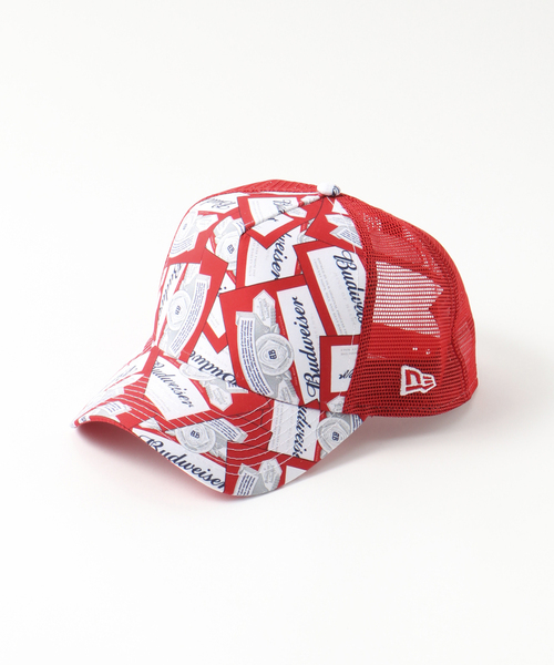 NEW ERA(ニューエラ)の「【NEW ERA / ニューエラ】 Budweiser 9FORTYLOGOA-Frame(キャップ・メンズ・ブラック系その他/ブラック/ホワイト×ホワイト/ホワイト/レッド・FREE)」の1枚目の写真