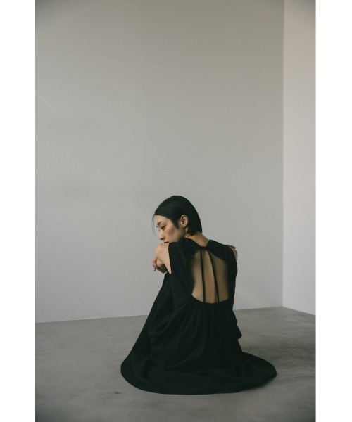 STYLEMIXER（スタイルミキサー）の「バックオープンワンピース（ワンピース・レディース・ブラック/ホワイト・SMALL/MEDIUM）」の15枚目の写真