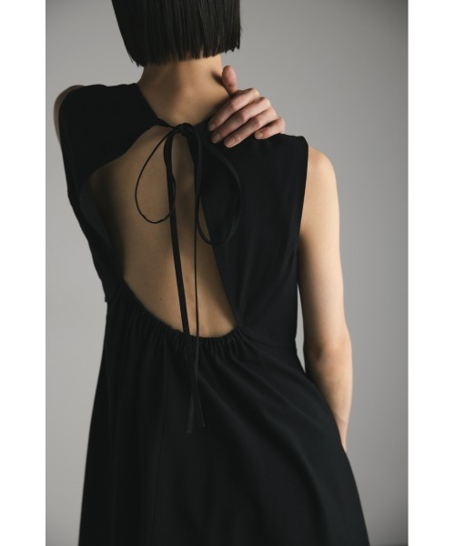 STYLEMIXER（スタイルミキサー）の「バックオープンワンピース（ワンピース・レディース・ブラック/ホワイト・SMALL/MEDIUM）」の6枚目の写真