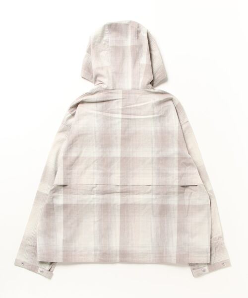 NANO universe（ナノユニバース）の「LB.03/ウォッシャブルリネンチェックベンチレーションマリンパーカー（マウンテンパーカー・メンズ・キナリ/グリーン・L/M/S）」の4枚目の写真