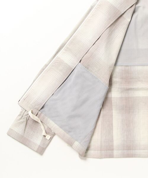 NANO universe（ナノユニバース）の「LB.03/ウォッシャブルリネンチェックベンチレーションマリンパーカー（マウンテンパーカー・メンズ・キナリ/グリーン・L/M/S）」の3枚目の写真