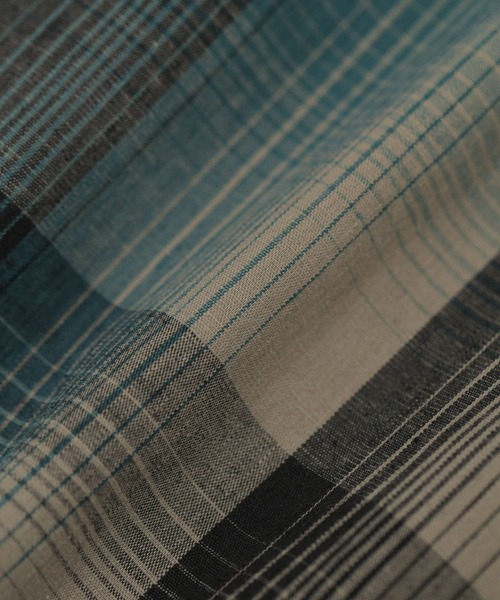 NANO universe（ナノユニバース）の「LB.03/ウォッシャブルリネンチェックベンチレーションマリンパーカー（マウンテンパーカー・メンズ・キナリ/グリーン・L/M/S）」の17枚目の写真