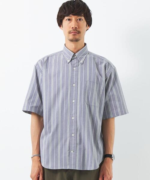 green label relaxing(グリーンレーベルリラクシング)の「FINE BASIC オックス ストライプ ボタンダウン シャツ -ストレッチ-(シャツ/ブラウス・メンズ・ネイビー/コバルトブルー/ケリー・L/S/XL/M)」の10枚目の写真