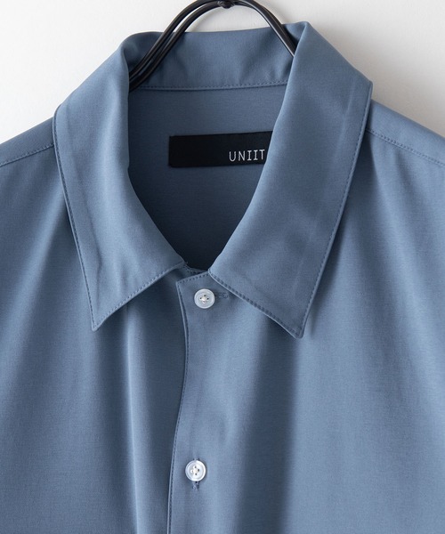 UNIIT(ユニット)の「【UNIIT/ユニット】 ポリエステルツイル ダブルフラップポケット オーバーサイズシャツ ビッグシルエット セットアップ対応可能アイテム イージーケア 吸水速乾性(シャツ/ブラウス・メンズ・ブルー系その他/ブラック・MEDIUM/LARGE)」の8枚目の写真