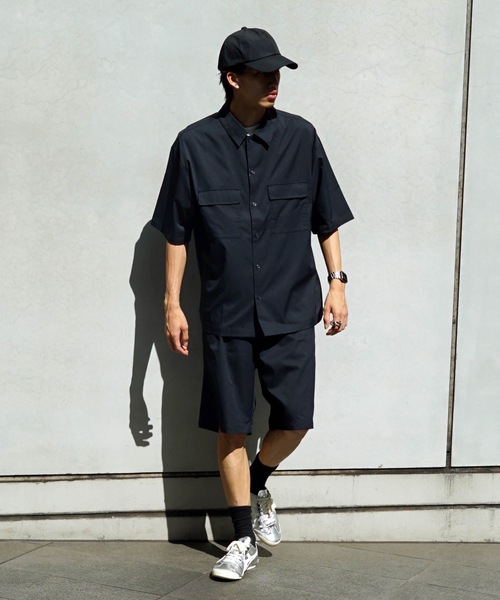 UNIIT(ユニット)の「【UNIIT/ユニット】 ポリエステルツイル ダブルフラップポケット オーバーサイズシャツ ビッグシルエット セットアップ対応可能アイテム イージーケア 吸水速乾性(シャツ/ブラウス・メンズ・ブルー系その他/ブラック・MEDIUM/LARGE)」の11枚目の写真