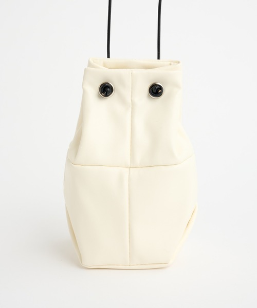 COLONY 2139（コロニートゥーワンスリーナイン）の「コードミニ巾着バッグ（ショルダーバッグ・レディース・オフホワイト/ブラック・FREE）」の18枚目の写真