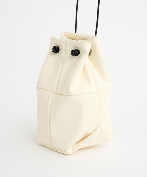 COLONY 2139（コロニートゥーワンスリーナイン）の「コードミニ巾着バッグ（ショルダーバッグ・レディース・オフホワイト/ブラック・FREE）」の10枚目の写真