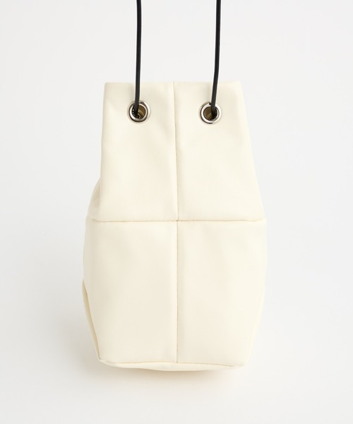 COLONY 2139（コロニートゥーワンスリーナイン）の「コードミニ巾着バッグ（ショルダーバッグ・レディース・オフホワイト/ブラック・FREE）」の14枚目の写真