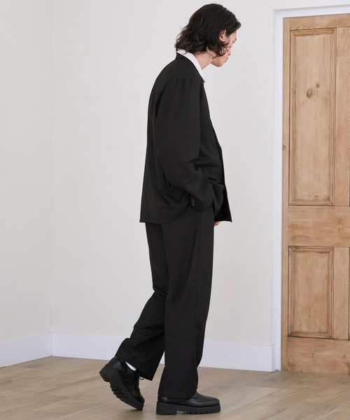 JULLIN(ユリン)の「【JULLIN】 loose centerpress widepants / ルーズセンタープレスワイドパンツ(スラックス・メンズ・ブラック/ブラウン・S/M/L)」の13枚目の写真