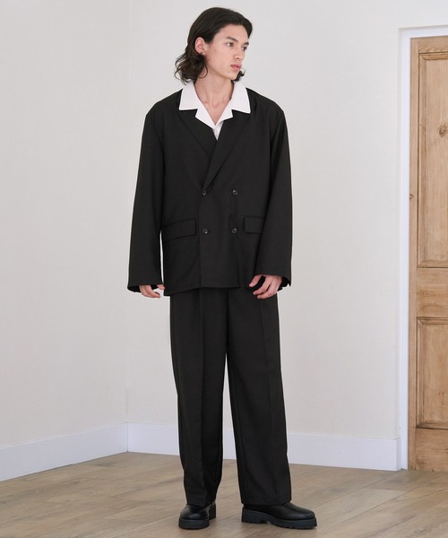 JULLIN(ユリン)の「【JULLIN】 loose centerpress widepants / ルーズセンタープレスワイドパンツ(スラックス・メンズ・ブラック/ブラウン・S/M/L)」の15枚目の写真