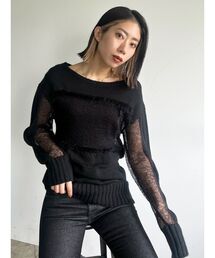 EMODA | メッシュルーズニット(ニット/セーター)