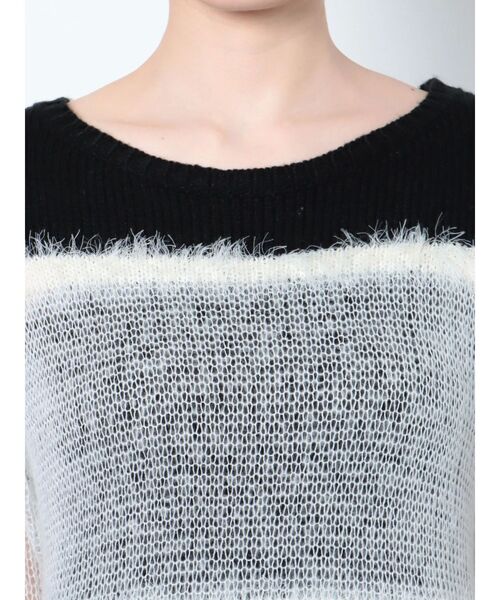 EMODA(エモダ)の「メッシュルーズニット(ニット/セーター・レディース・ホワイト/ブラック/その他・FREE)」の19枚目の写真