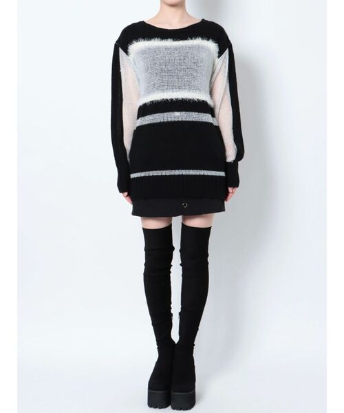 EMODA(エモダ)の「メッシュルーズニット(ニット/セーター・レディース・ホワイト/ブラック/その他・FREE)」の22枚目の写真