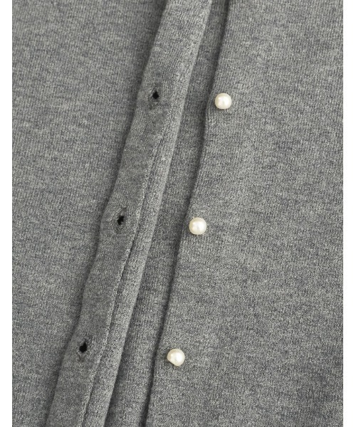 Re:EDIT（リエディ）の「前後2WAYパールボタンニットカーディガン（カーディガン/ボレロ・レディース・チャコールグレー/ホワイト/ブラック・MEDIUM/LARGE）」の19枚目の写真