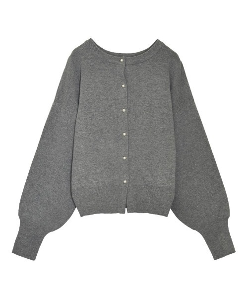 Re:EDIT（リエディ）の「前後2WAYパールボタンニットカーディガン（カーディガン/ボレロ・レディース・チャコールグレー/ホワイト/ブラック・MEDIUM/LARGE）」の22枚目の写真