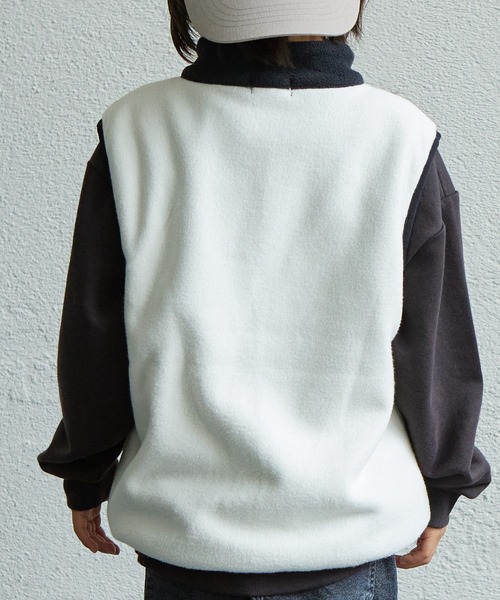 PAIRMANON STREET（ペアマノンストリート）の「【PAIRMANON STREET】マイクロフリース クレイジーカラー 配色 総柄 ベスト（ベスト・キッズ・ブラック系その他2/アイボリー/グレイッシュベージュ/グリーン系その他/その他/ブラック系その他・100/140/130/90/110/120/150）」の13枚目の写真