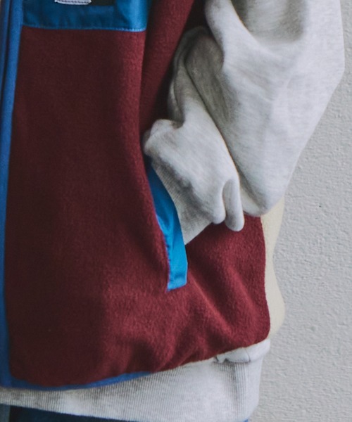 PAIRMANON STREET（ペアマノンストリート）の「【PAIRMANON STREET】マイクロフリース クレイジーカラー 配色 総柄 ベスト（ベスト・キッズ・ブラック系その他2/アイボリー/グレイッシュベージュ/グリーン系その他/その他/ブラック系その他・100/140/130/90/110/120/150）」の7枚目の写真