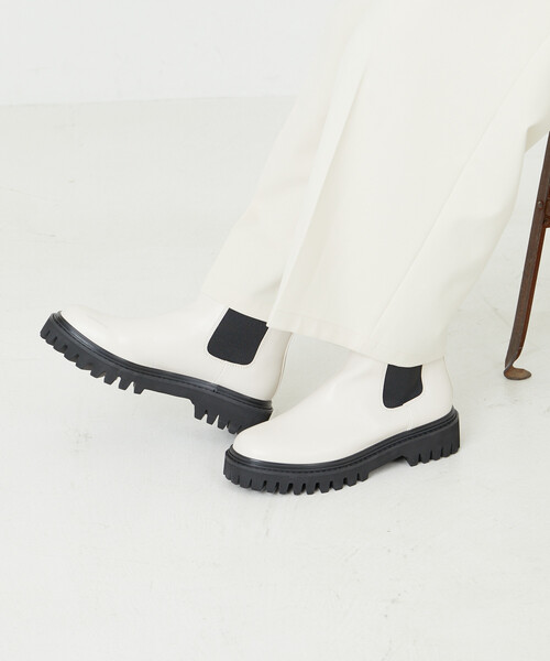 FREAK'S STORE（フリークスストア）の「サイドゴア 厚底 ブーツ【限定展開】/サイドゴア 厚底 ブーツ（ブーツ・レディース・ブラウン/オフホワイト/ブラック・38/36/37）」の6枚目の写真