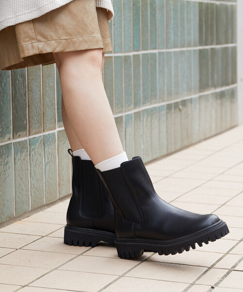 FREAK'S STORE（フリークスストア）の「サイドゴア 厚底 ブーツ【限定展開】/サイドゴア 厚底 ブーツ（ブーツ・レディース・ブラウン/オフホワイト/ブラック・38/36/37）」の15枚目の写真