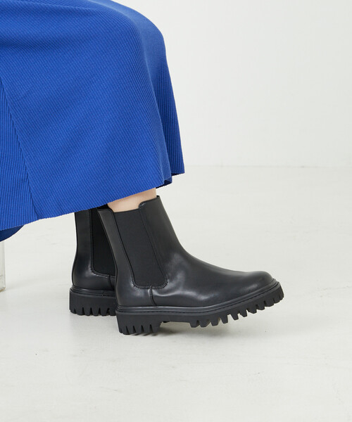 FREAK'S STORE（フリークスストア）の「サイドゴア 厚底 ブーツ【限定展開】/サイドゴア 厚底 ブーツ（ブーツ・レディース・ブラウン/オフホワイト/ブラック・38/36/37）」の10枚目の写真