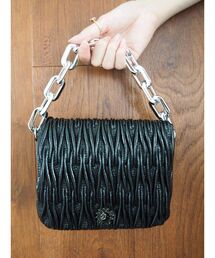 EVRIS | キルティングダブルチェーンショルダーBAG(ショルダーバッグ)