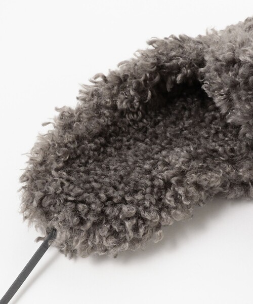 Ray BEAMS（レイビームス）の「CONTROL FREAK × Ray BEAMS / 別注 フライト キャップ（ニットキャップ/ビーニー・レディース・チャコールグレー/ブラック・ONE SIZE）」の5枚目の写真