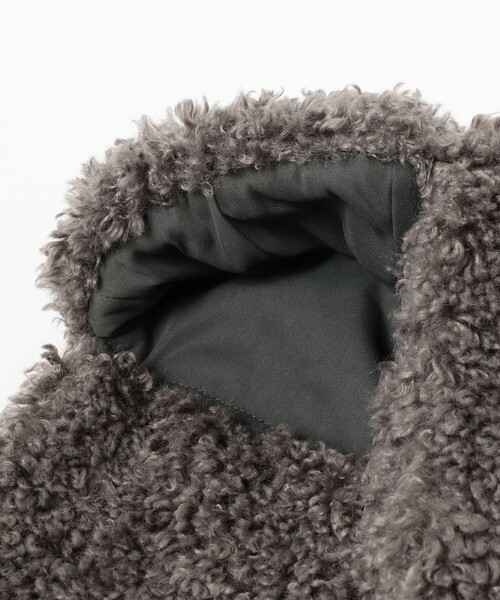 Ray BEAMS（レイビームス）の「CONTROL FREAK × Ray BEAMS / 別注 フライト キャップ（ニットキャップ/ビーニー・レディース・チャコールグレー/ブラック・ONE SIZE）」の6枚目の写真