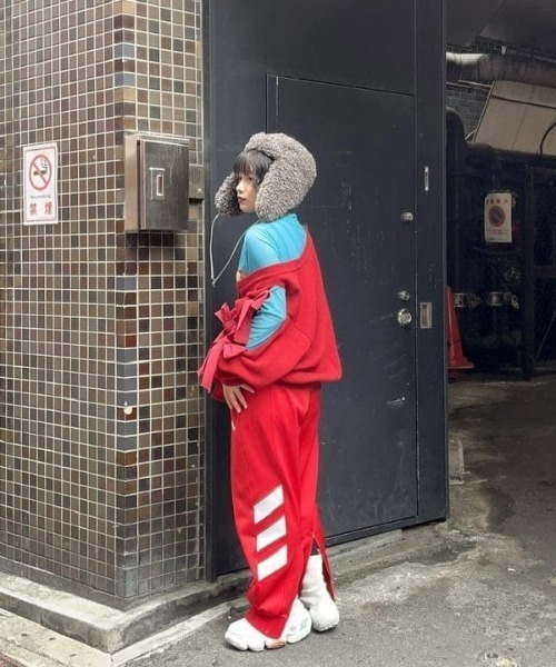 Ray BEAMS（レイビームス）の「CONTROL FREAK × Ray BEAMS / 別注 フライト キャップ（ニットキャップ/ビーニー・レディース・チャコールグレー/ブラック・ONE SIZE）」の16枚目の写真