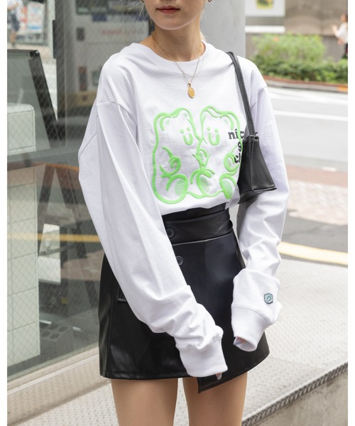 NICE GHOST CLUB(ナイスゴーストクラブ)の「【UNISEX】niceghostclub/GUMMY BEAR長袖Tシャツ 2977362(Tシャツ/カットソー・レディース・ネイビー/ホワイト/ブラック・SMALL/MEDIUM)」の2枚目の写真