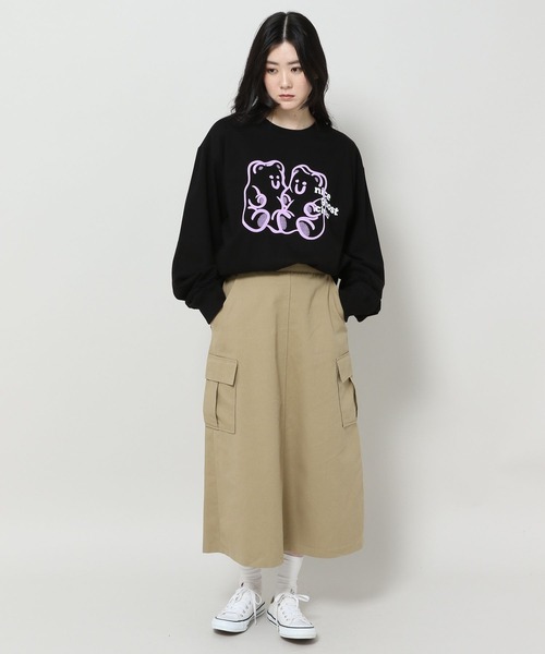NICE GHOST CLUB(ナイスゴーストクラブ)の「【UNISEX】niceghostclub/GUMMY BEAR長袖Tシャツ 2977362(Tシャツ/カットソー・レディース・ネイビー/ホワイト/ブラック・SMALL/MEDIUM)」の4枚目の写真