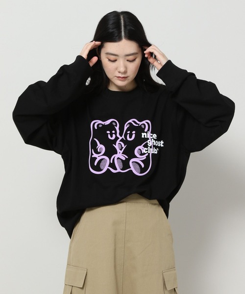 NICE GHOST CLUB(ナイスゴーストクラブ)の「【UNISEX】niceghostclub/GUMMY BEAR長袖Tシャツ 2977362(Tシャツ/カットソー・レディース・ネイビー/ホワイト/ブラック・SMALL/MEDIUM)」の6枚目の写真