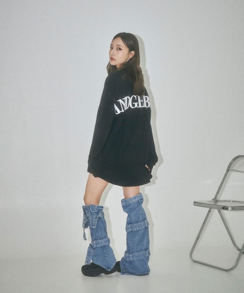 ANDGEEBEE（アンジービー）の「UNISEX バックロゴロンT（Tシャツ/カットソー・レディース・ホワイト/ブラック・FREE）」の13枚目の写真