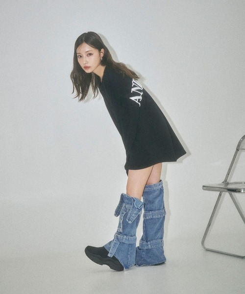 ANDGEEBEE（アンジービー）の「UNISEX バックロゴロンT（Tシャツ/カットソー・レディース・ホワイト/ブラック・FREE）」の14枚目の写真