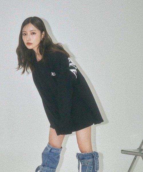 ANDGEEBEE（アンジービー）の「UNISEX バックロゴロンT（Tシャツ/カットソー・レディース・ホワイト/ブラック・FREE）」の15枚目の写真