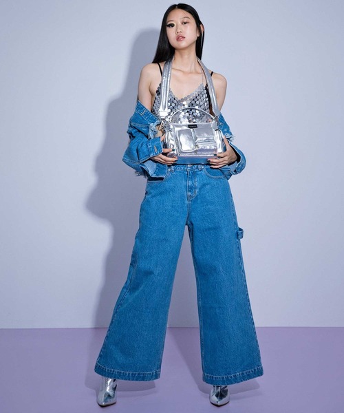 ANNA SUI NYC(アナ スイ エヌ ワイ シー)の「ANNA SUI NYC スーパーバギー デニムパンツ 【SP】(デニムパンツ・レディース・インディゴブルー/ライトブルー・M/L)」の13枚目の写真