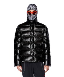 メンズ ウィンタージャケット 中綿 シルバー DIESEL SPORT