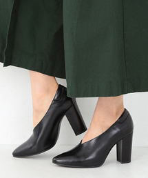 Ray BEAMS | ◇Ray BEAMS / Vカット チャンキーヒール パンプス(パンプス)