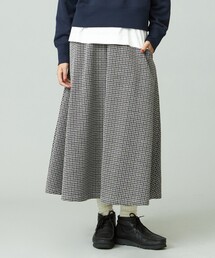 【WOMEN】チェックジャガード スカート