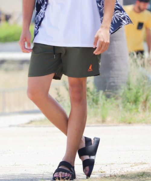 KANGOL（カンゴール）の「【Bl】 [IZU] KANGOL カンゴールショートパンツ 撥水（その他パンツ・メンズ・グレー/カーキ/ブラック/ネイビー・X-LARGE/LARGE/MEDIUM）」の3枚目の写真