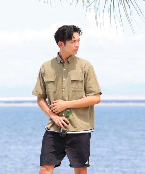KANGOL（カンゴール）の「【Bl】 [IZU] KANGOL カンゴールショートパンツ 撥水（その他パンツ・メンズ・グレー/カーキ/ブラック/ネイビー・X-LARGE/LARGE/MEDIUM）」の7枚目の写真