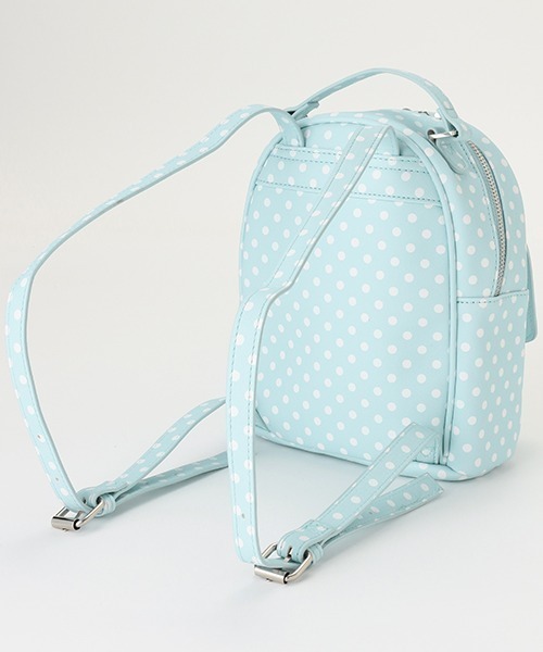 mezzo piano（メゾピアノ）の「ドット柄　ミニリュック（バックパック/リュック・キッズ・ライトピンク/ライトブルー・F）」の5枚目の写真