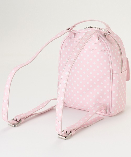 mezzo piano（メゾピアノ）の「ドット柄　ミニリュック（バックパック/リュック・キッズ・ライトピンク/ライトブルー・F）」の6枚目の写真