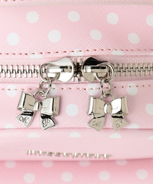 mezzo piano（メゾピアノ）の「ドット柄　ミニリュック（バックパック/リュック・キッズ・ライトピンク/ライトブルー・F）」の8枚目の写真