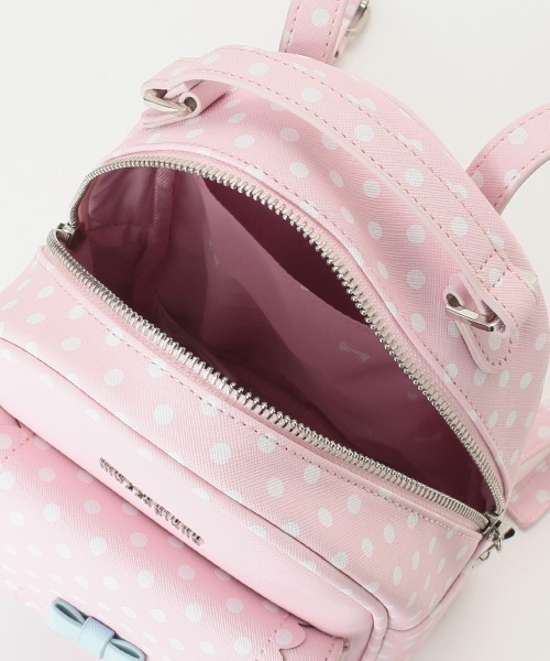 mezzo piano（メゾピアノ）の「ドット柄　ミニリュック（バックパック/リュック・キッズ・ライトピンク/ライトブルー・F）」の12枚目の写真