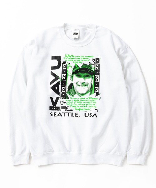 KAVU(カブー)の「KAVU/カブー Barry Tee Sweat/ベイリースウェット(スウェット・メンズ・ホワイト/グレー・X-LARGE/MEDIUM/LARGE)」の3枚目の写真