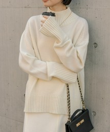 RIVE DROITE | カシミヤ5％バックスリットニット(ニット/セーター)