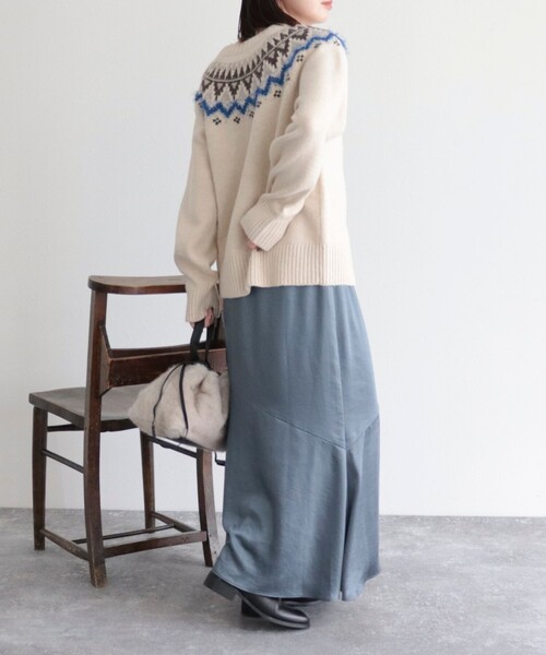 CACHELLIE（カシェリエ）の「【Cachellie/カシェリエ】ファードロストショルダートートバッグ（トートバッグ・レディース・ブラウン/キナリ・FREE）」の6枚目の写真