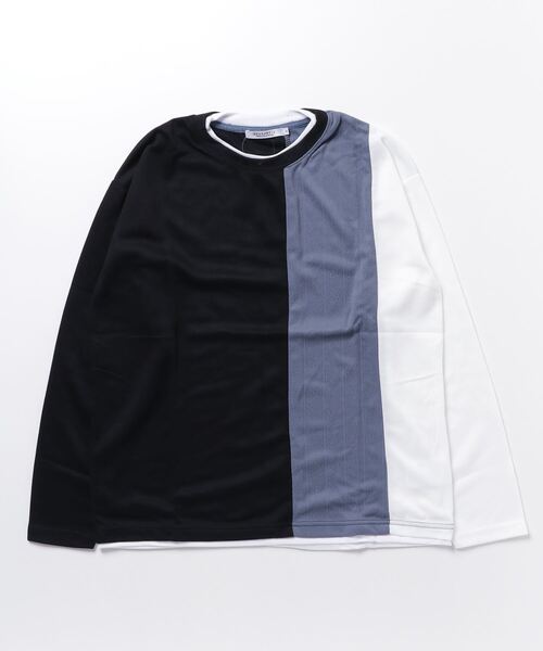 ARCADE(アーケード)の「異素材切り替え 長袖カットソー ロングスリーブ Tシャツ NEOSARTIC(Tシャツ/カットソー・メンズ・ベージュ系その他/ブラック系2/ホワイト系2/ホワイト系1/ベージュ系その他2/ブラック系1・L/M/LL)」の9枚目の写真