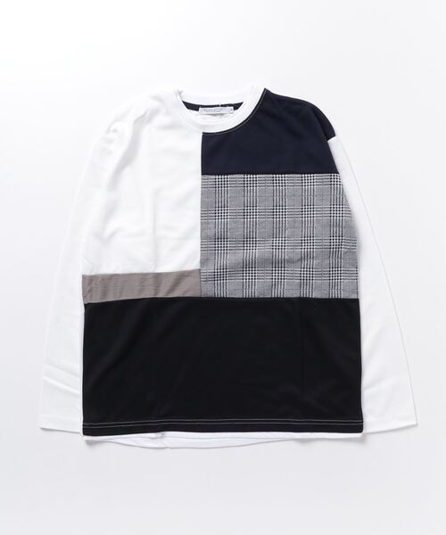 ARCADE(アーケード)の「異素材切り替え 長袖カットソー ロングスリーブ Tシャツ NEOSARTIC(Tシャツ/カットソー・メンズ・ベージュ系その他/ブラック系2/ホワイト系2/ホワイト系1/ベージュ系その他2/ブラック系1・L/M/LL)」の12枚目の写真