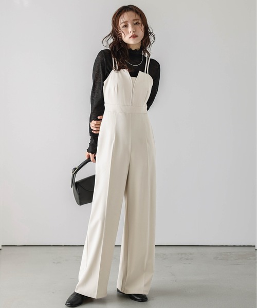 AMELY（エミリー）の「キャミソールワンピース（ワンピース・レディース・ブラウン/チャコール/ベージュ/ブラック/ブラック系/アイボリー系/ブラウン系/ピンク系/ベージュ系・L/M）」の8枚目の写真